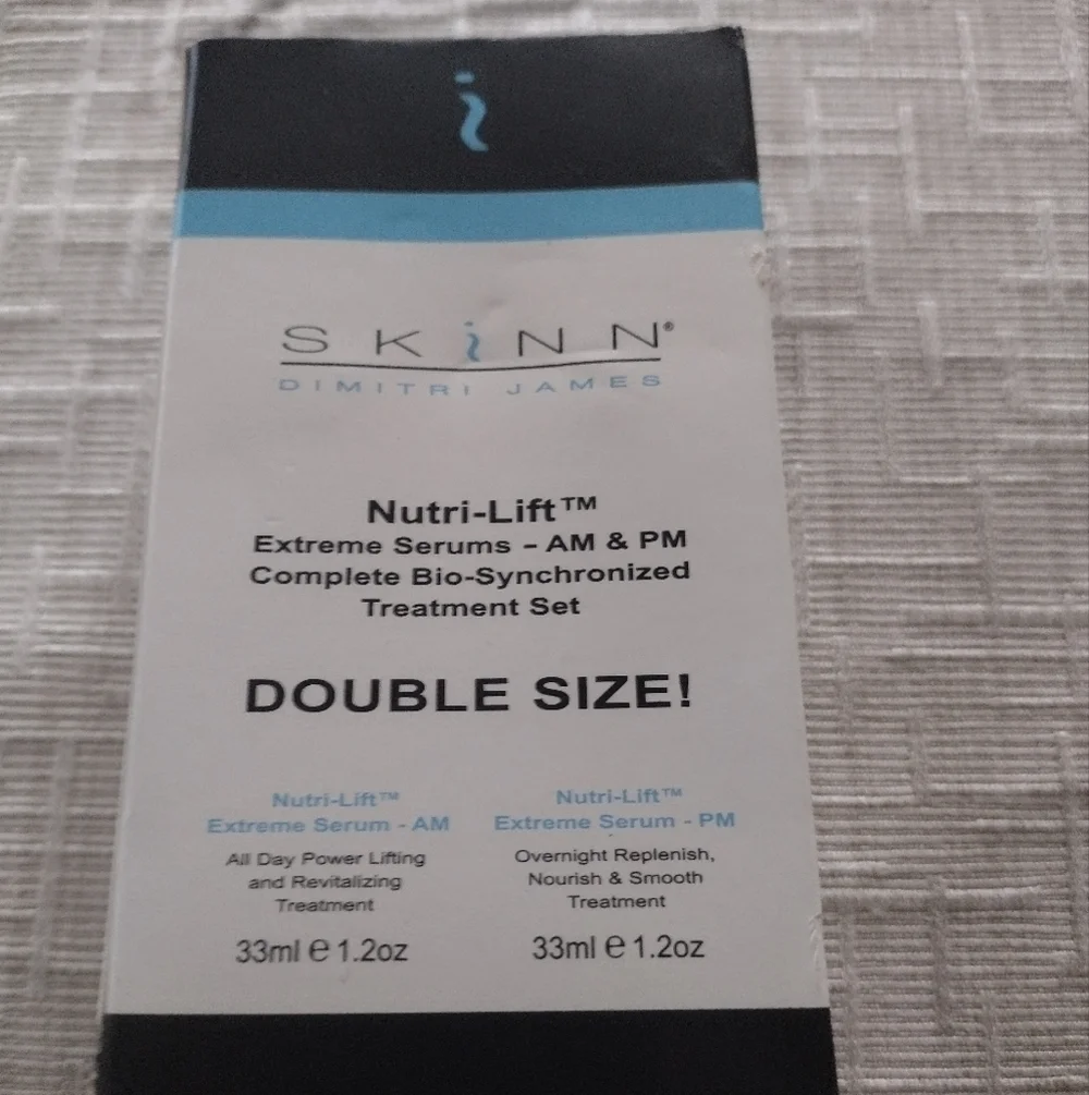 Skinn Dimitry James nutri lift extreme serums AM & PM Sealed